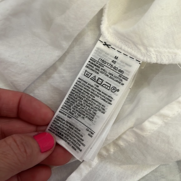 GAP Lace Up Mini Dress Women’s Size M White EUC - Picture 8 of 11